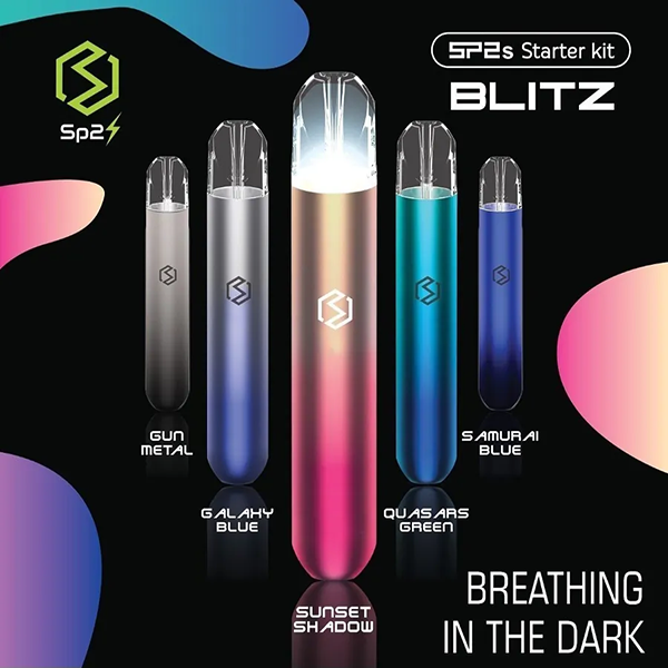 sp2s電子煙發光主機5種顔色展示