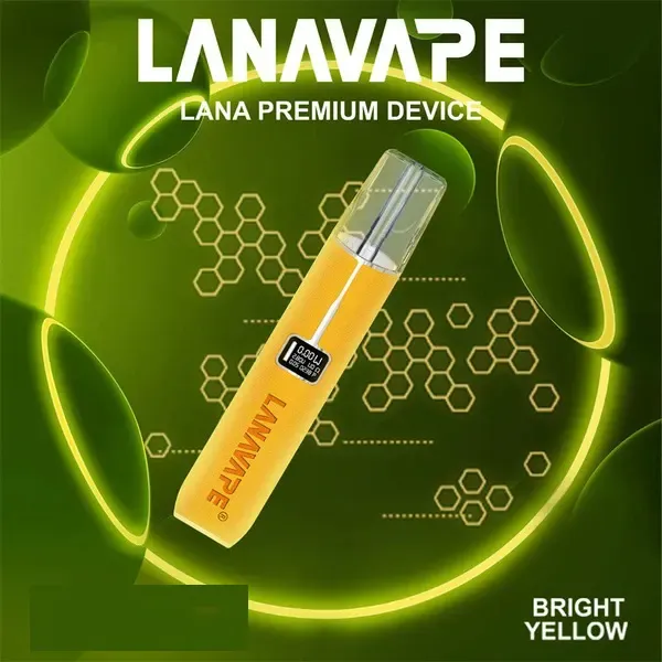 LANA亮黄色皮革電子煙主機