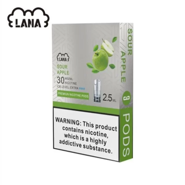 LANA煙彈青蘋果口味包裝