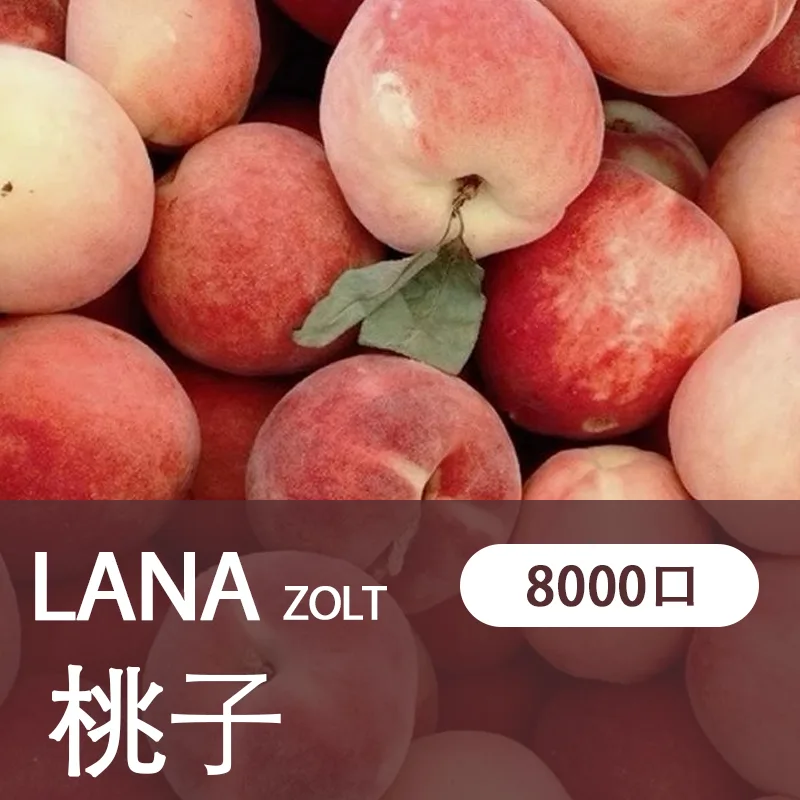 LANA拋棄式一次性電子煙桃子味8000口